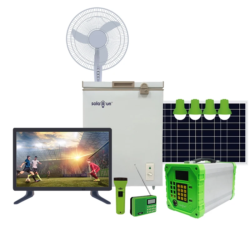 High Quality  Off-Grid Solar Power System Hybrid Inverter Lifepo4 Lithium Battery Polycrystalline Silicon Ground Home Use