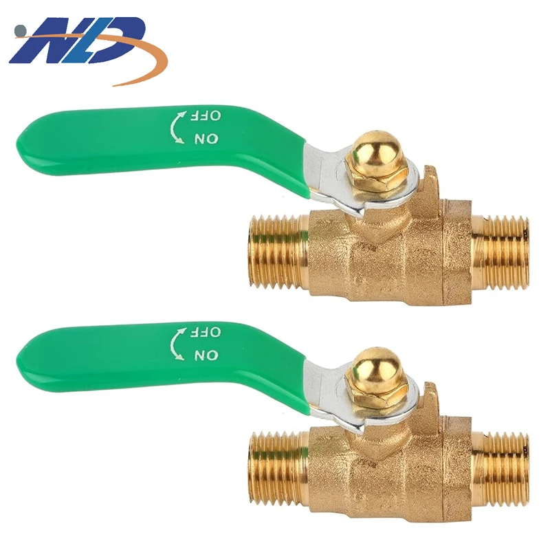 NLD Factory Directly 57-3 NPT 1/2' 3/4' Male Thread Forged Barbed Brass Ball Valve With Handle