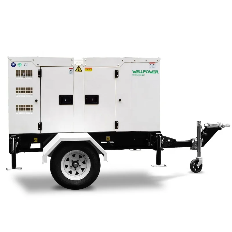 New trailer type 20kw home use water cooled diesel generator with Yangchai engine WP2.5D22E2