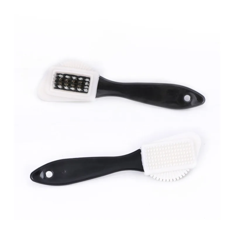 Suede Shoe Cleaner Brush 4-Way Cleaning and Refreshing Brush for Suede Leather Products with Brass and PP Bristles