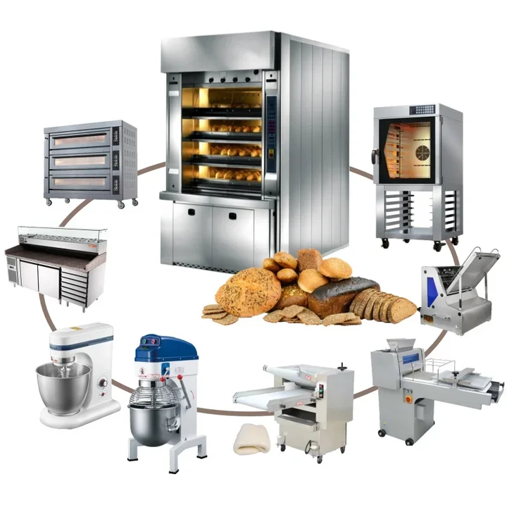 Bakery Equipment Machine Commercial Electric Automatic Complete Bakery Equipment Machine Bread Baking Oven for Restaurant