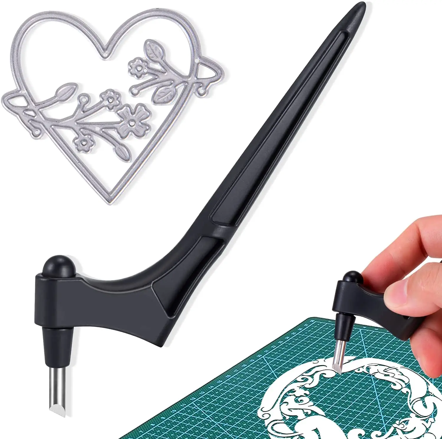 Craft Cutting Knife 360 Degree Rotating Blade, Precision Carving Cutting Tool With Die-Cutting Used For Hobby