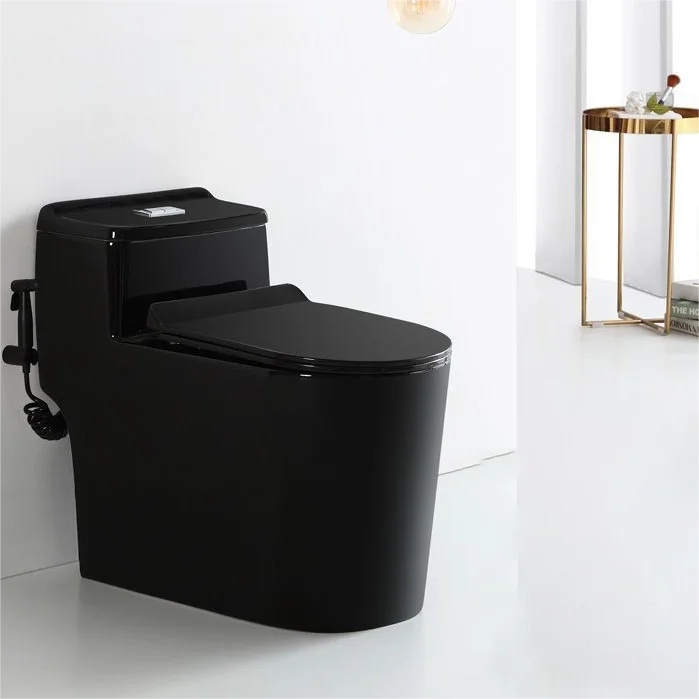 Лучшее Китай Гуанчжоу роскошная сантехника для туалета цельный туалет мочеиспода черный унитаз ванной