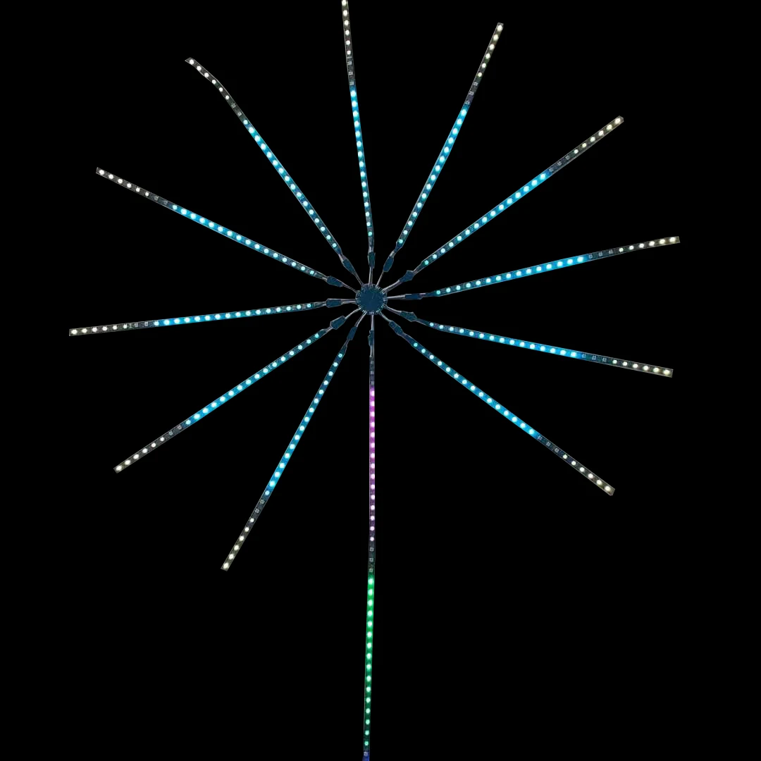 Fireworks lights wave drum led lamps Smart lights 24 keys IR 5V WS2812 Flexible Ribbon Tape magic dream multicolor App