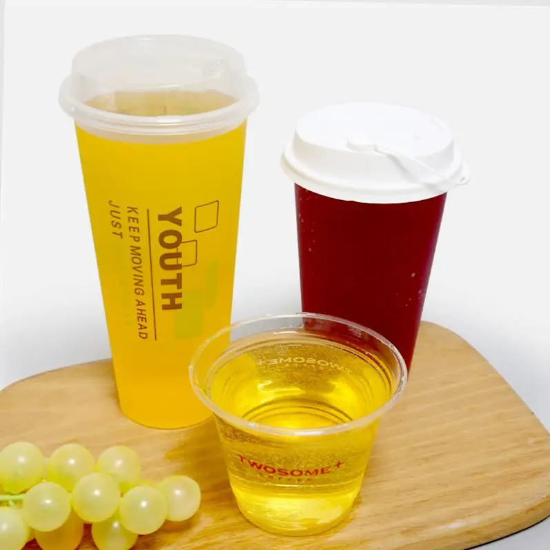 Wedding Party Plastic Disposable Tea Cups Ice Cream Sundae Cups Glass Disposable Plastic Cup