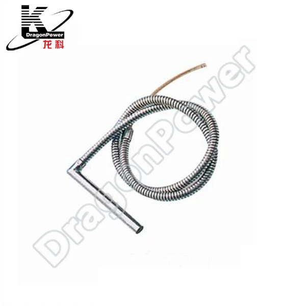 DragonPower L-shaped type cartridge heater in various size with added thermocouple