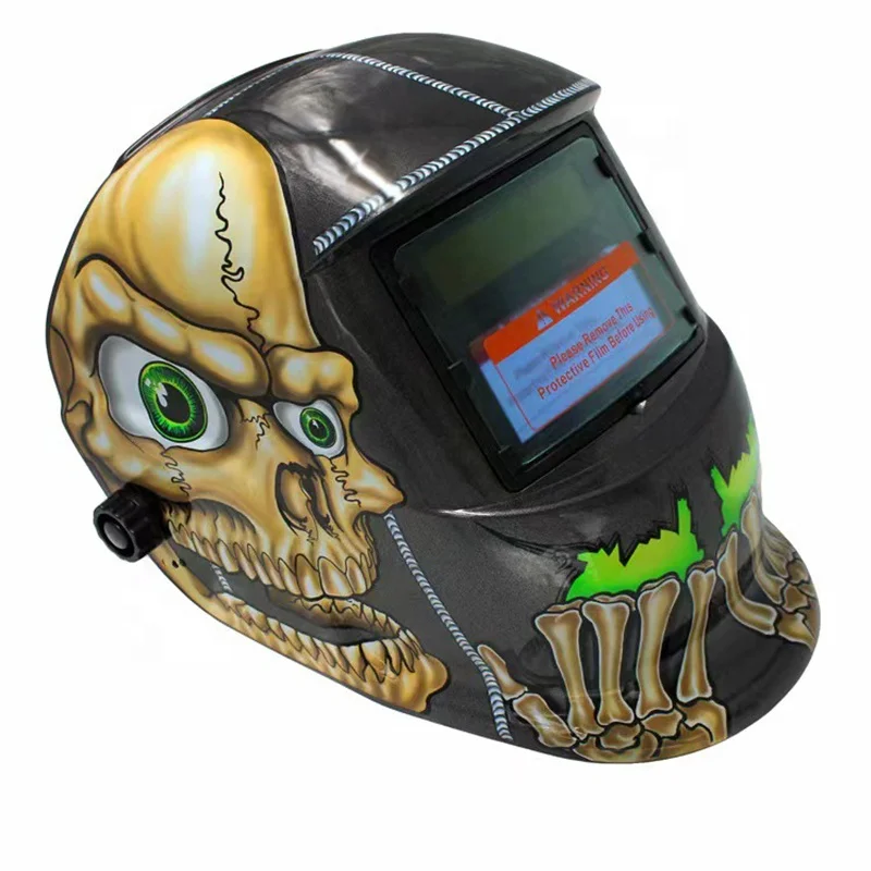 Factory Wholesale Cheap Price Custom Pattern Auto Dimming Solar Automatic Darkening Welding Helmet for MIG TIG Arc Welder