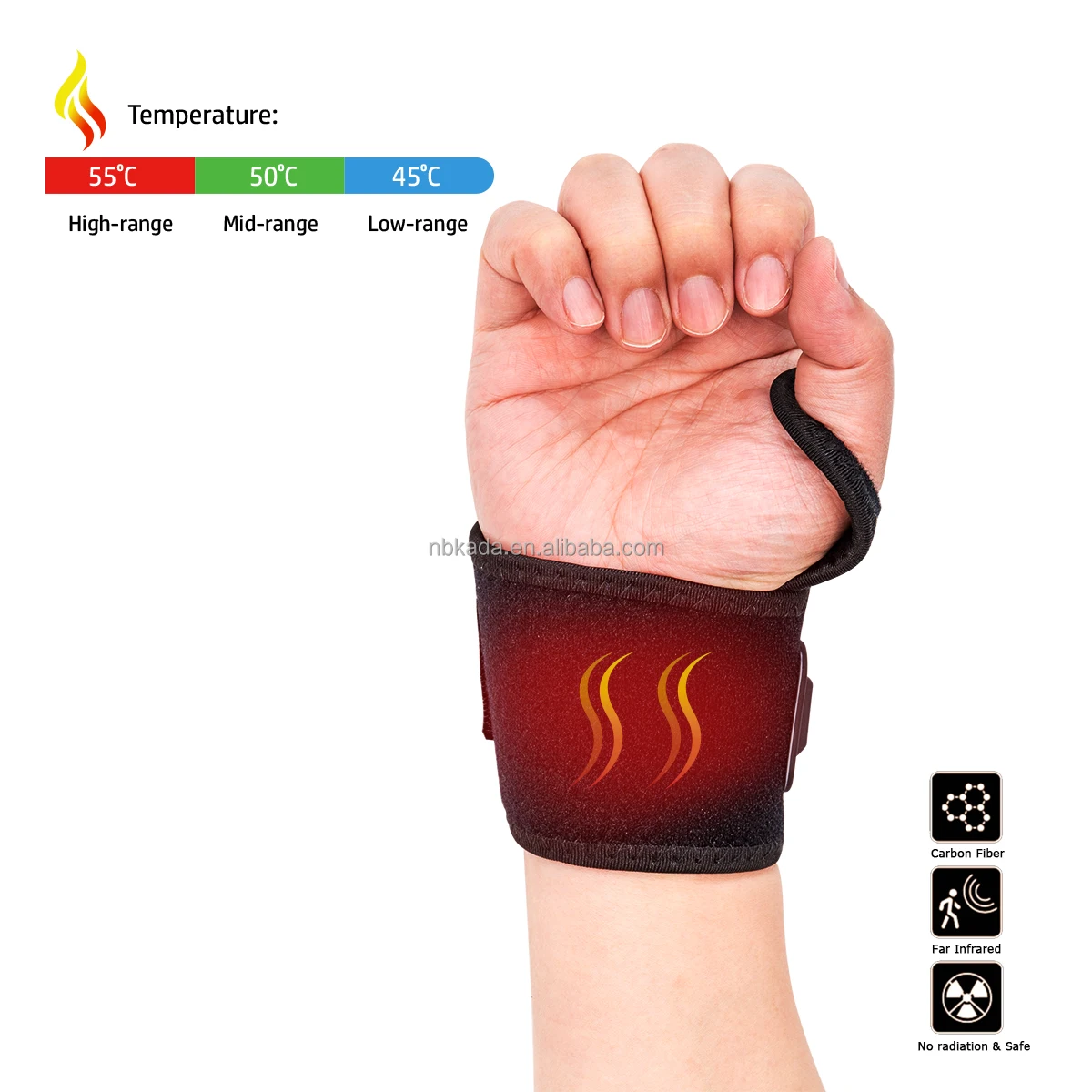 Rehabilitation Therapy Supplier  Electronic Wrist Heating Hand Muscle Joint Pain Relief Hot Compress Hand Therapy For Hand Wrist