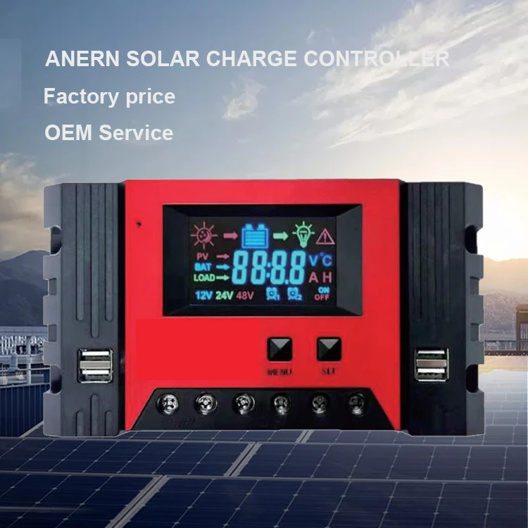 High power 10a 20a 30a 40a 50a 60a 80a solar charge panel controller