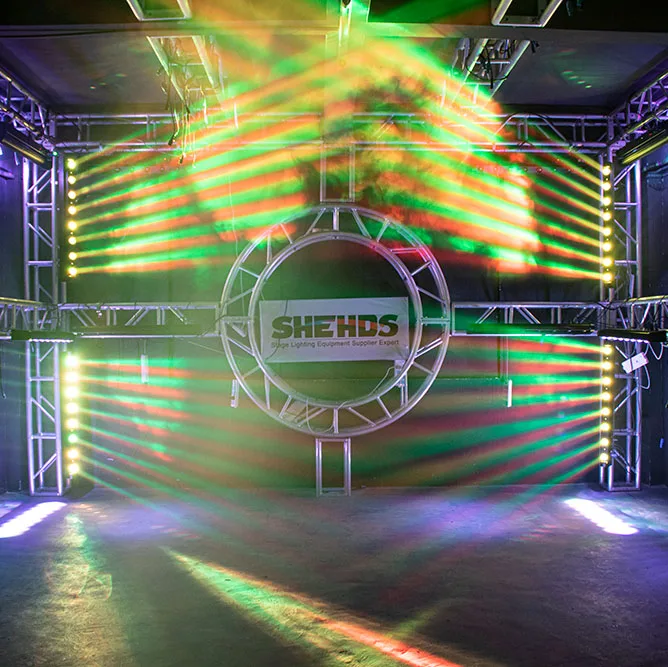 DMX512 8 Eye 8x12W RGBW 4in1 LED Beam Moving Head Bar for Stage Dj Disco KTV Nightclub Stage