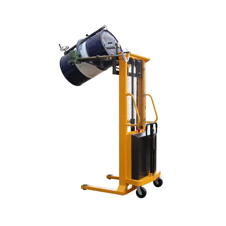 Electric Oil Drum Pallet Stacker Lifting Hydraulic Oil Drum Hand Lift Barrel Stacker