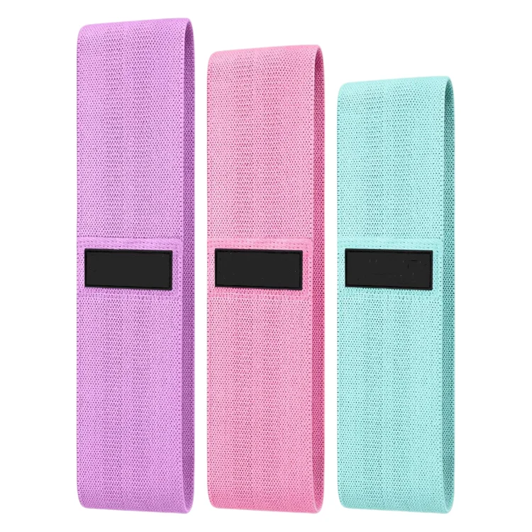 Custom Logo Fitness Loop Resistance Band Set Elastic Booty Legs Exercise Bands for Glute and Hip Circle Training