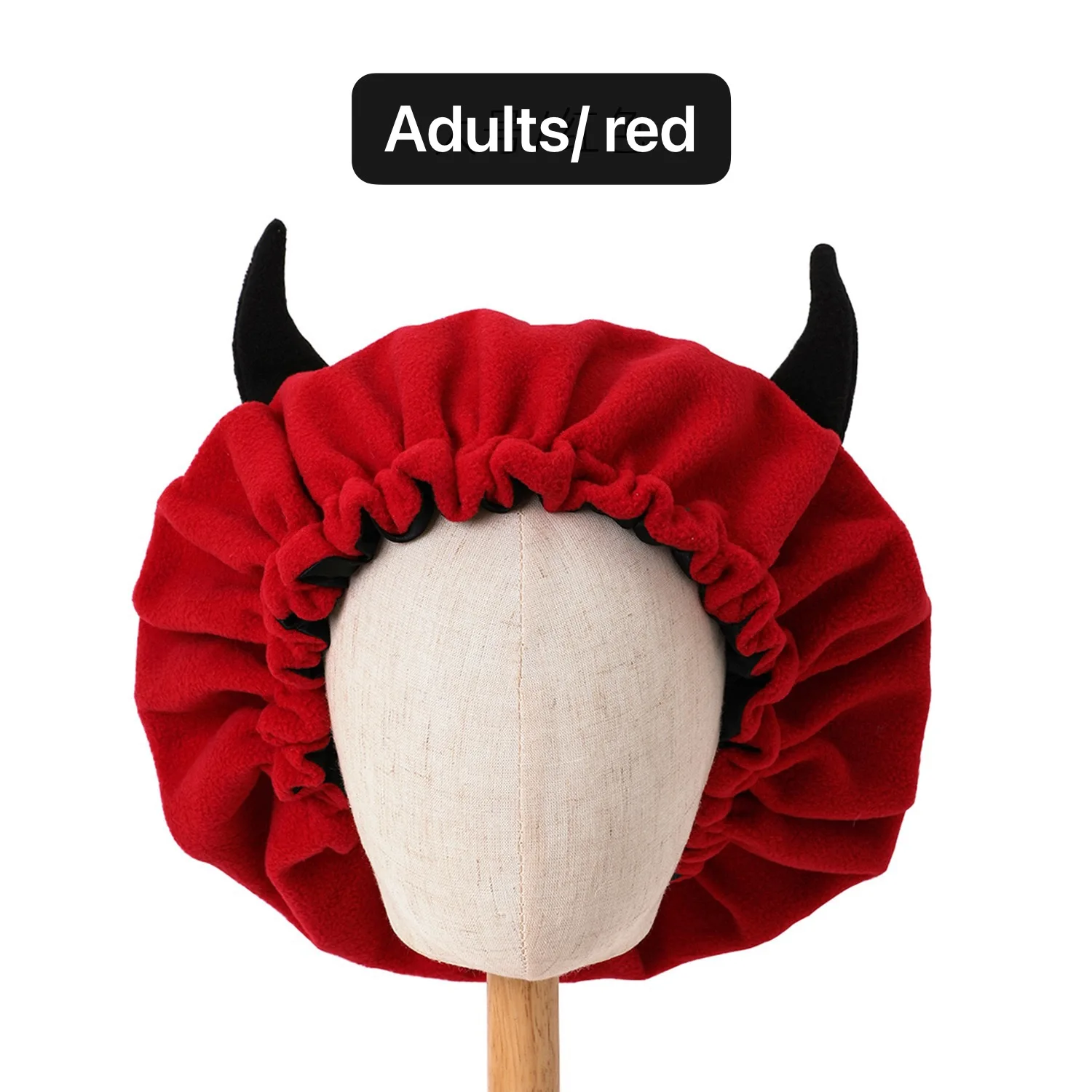 New lovely custom logo double layer winter hat with ears mommy and me hair bonnets hats for winter