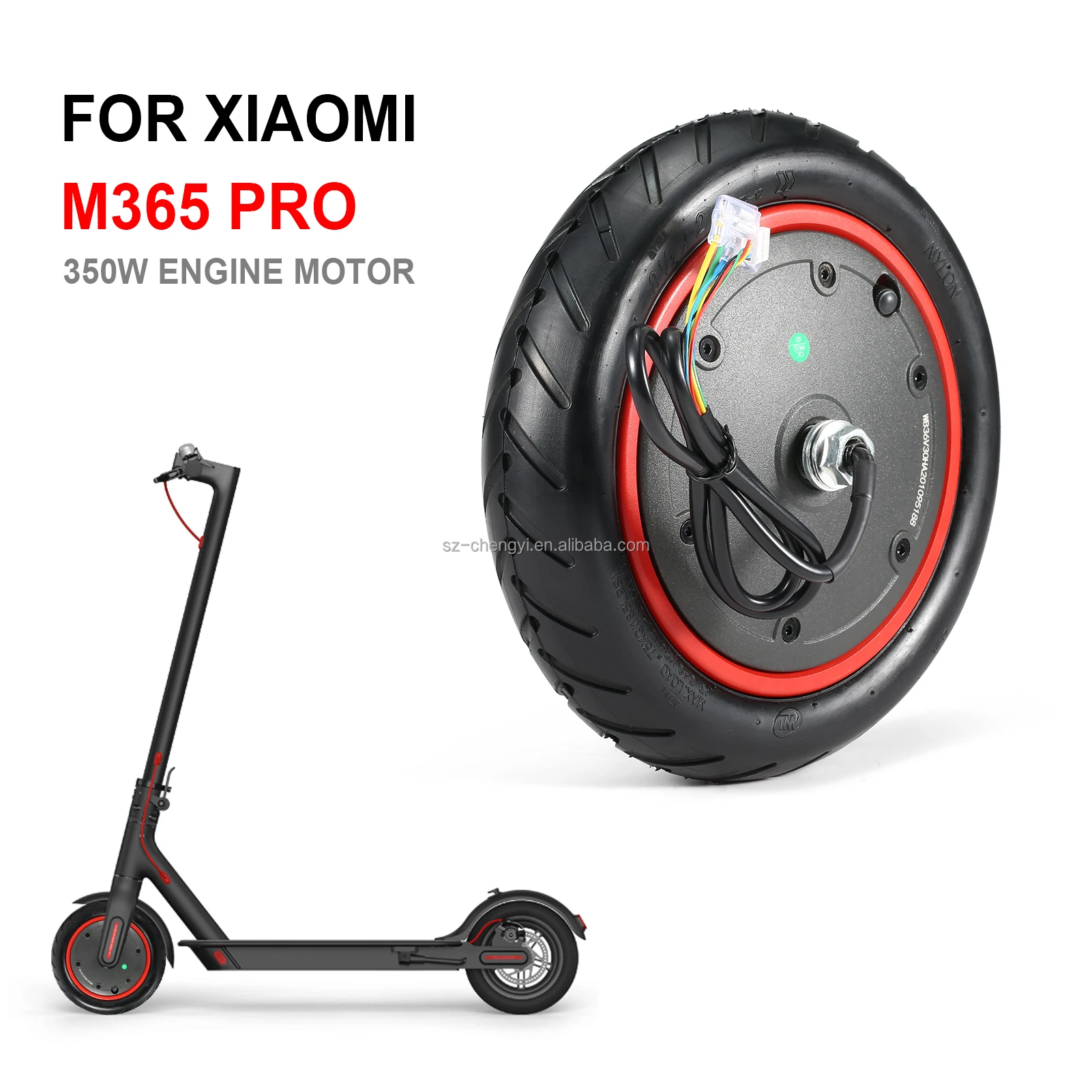 Shengjia Original Engine Motor For M365 Pro Electric Scooter 8.5 Inch Wheel Replacement Parts 350W Hub Motor