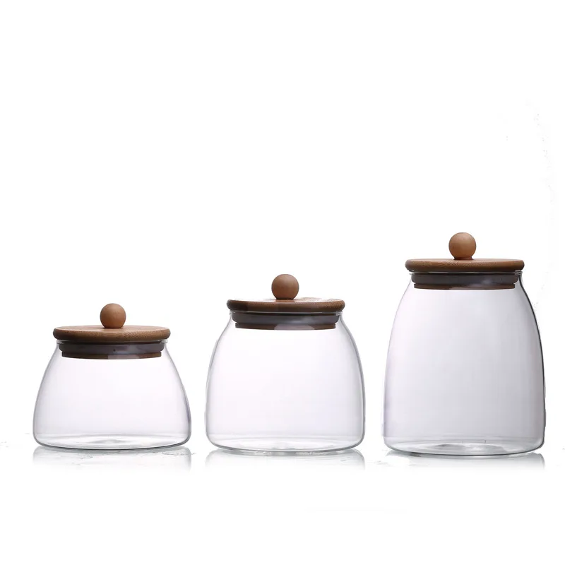 Китайская декоративная пустая маленькая стеклянная банка для чая объемом 4 унции, распродажа