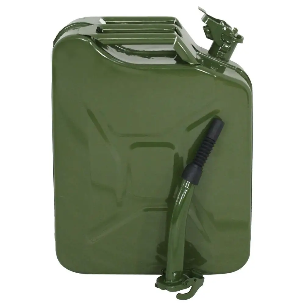 20L Gas Fuel Tank Jerry Can Automotive Steel Green Tank