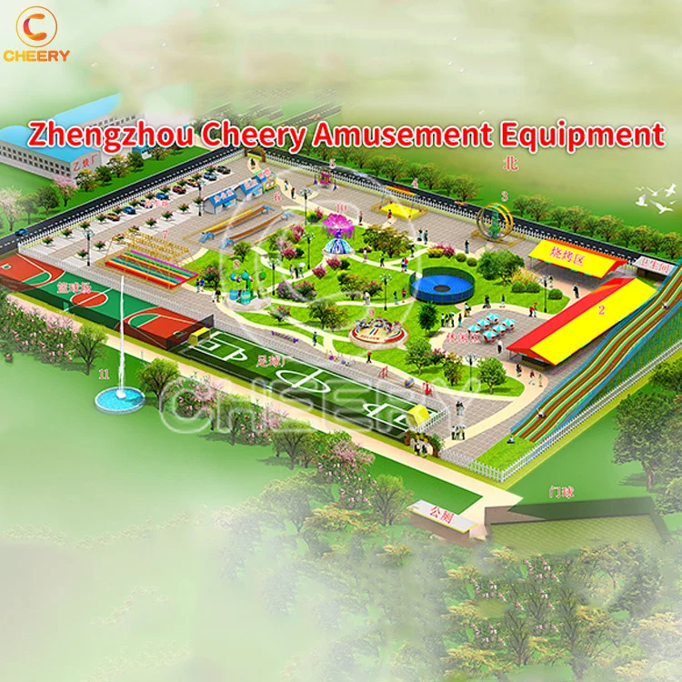 Special design park business plan new commercial theme park outdoor amusement playground for kids adults