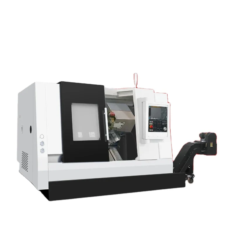 Токарный и фрезерный станок TCK56Y, высокоточный высокоскоростной Наклонный мини-токарный станок с ЧПУ