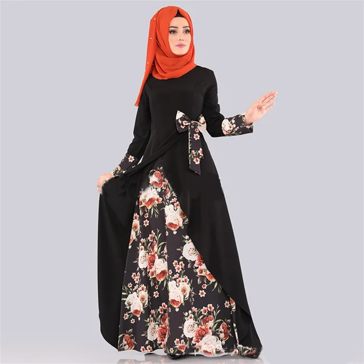 Wholesale Modern Fashion Islamic Clothing Turkey Evening Dresses Luxurious Sequined Skirt Abaya Kaftan Muslim Islamic Dress