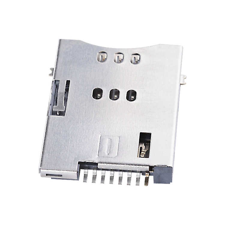 Push type MUP C792 SD Card Connector sim card socket 8 pin MUP C792 sim card connector