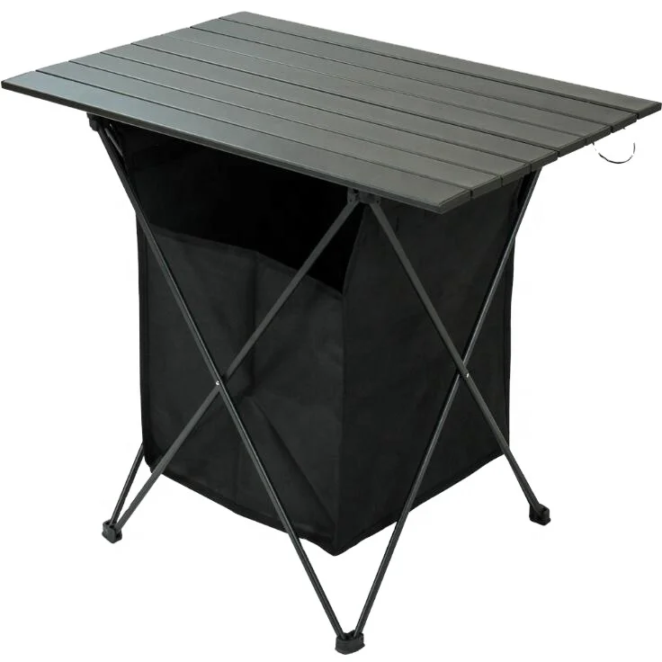 Outdoor Picnic Custom Lightweight Aluminum Portable Fold Down Folding Camping Tables With Storage Bag