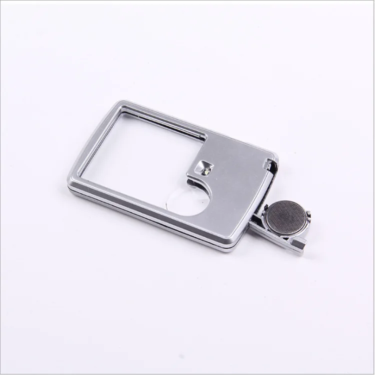 Ультратонкая 3x6 x прямоугольная Светодиодная лампа, портативная Акриловая линза, сабвуфер, увеличительное стекло для визиток