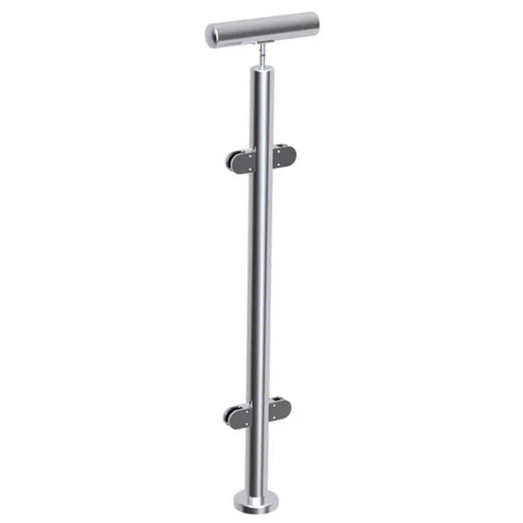 Residential tempered glass balcony railing design window safeguard balustrade stainless steel  deck fence