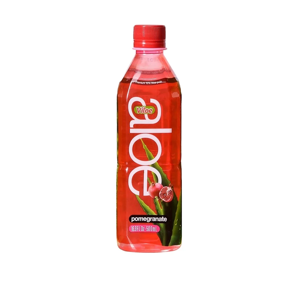 Viloe Soft Drink 500ml Aloe Vera Juice, Coconut Flavored, Aloe Vera Drink With Pulp, Bebida Aloe Vera