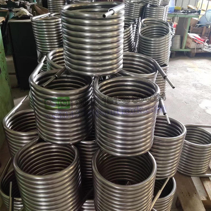 SS304 Stainless Steel Mash Cooling Coil Tubing Coil Heat Exchanger