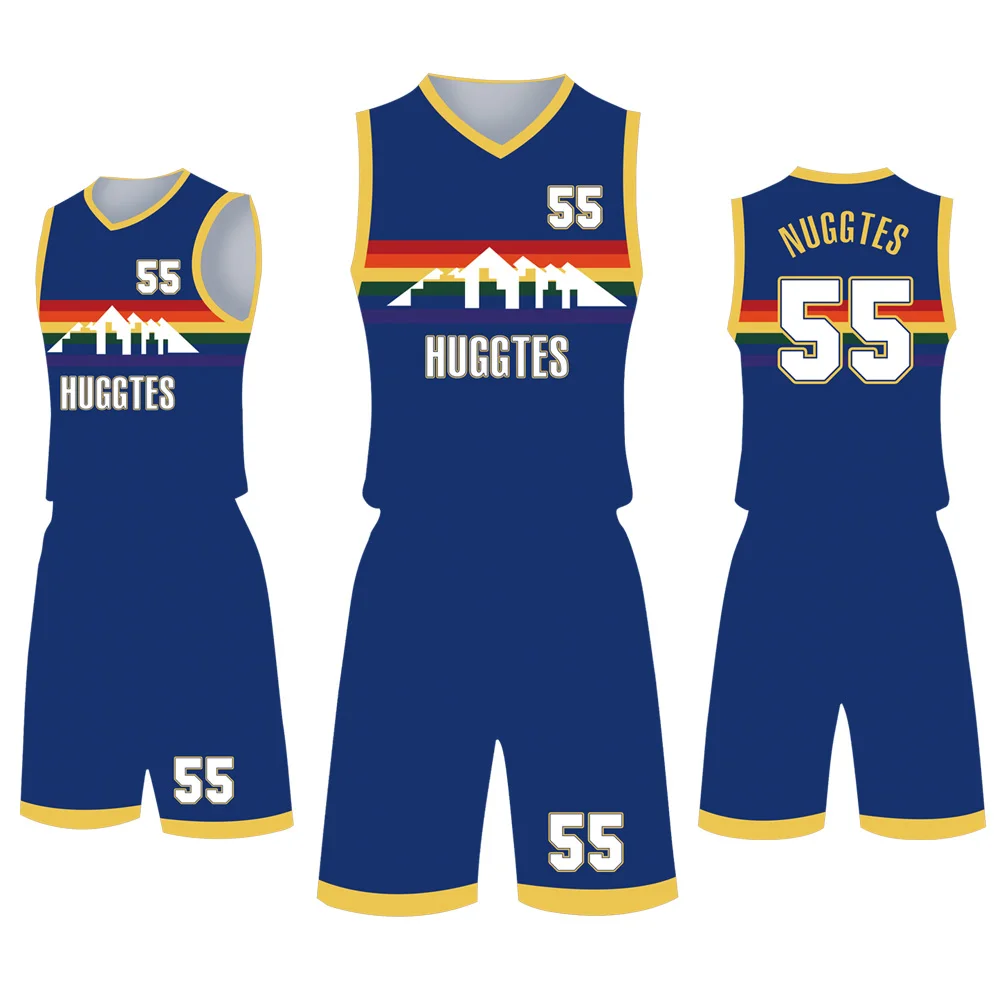 2022 оптовая продажа дизайнерская двухсторонняя баскетбольная рубашка с сублимационной печатью мужская форма