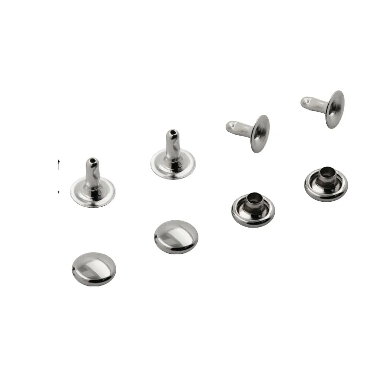 High Quality metal 6mm rivet for shoe bags double cap rivet fastener