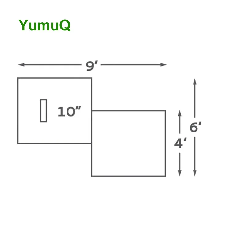 YumuQ PE Grass Waterproof Artificia Baseball Pitching Mound Home Plate for Outdoor/Indoor Training