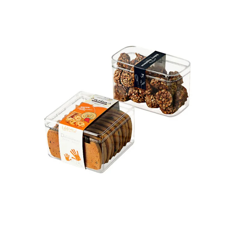 Transparent Plastic Rectangle Clear Ice Cream Candy Packaging Packing Candy Gift Box