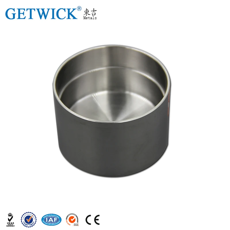 Factory price pure molybdenum crucible for melting glass