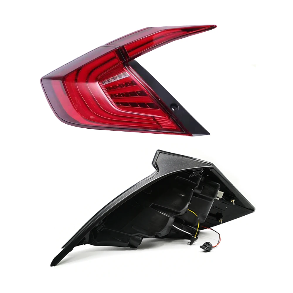 LED Taillights For Honda Civic 10th Sedan 2016 2017 2018 12V Car Tail lights Taillight Rear Lamp Turning+Reversing+Brake
