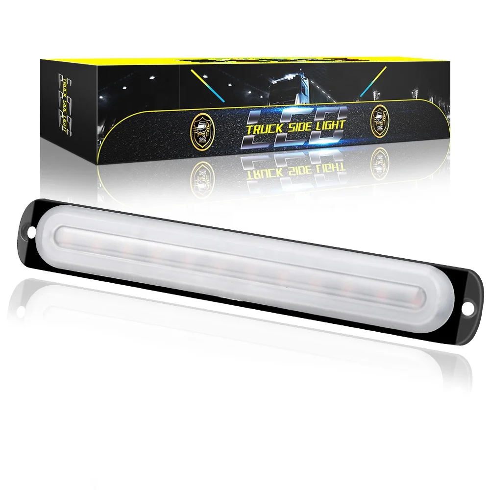 DXZ DC12V-24V новый ультра-тонкая боковая сторона проблесковым маячком руководство красный/зеленый/синий 12 светодиодов 36 Вт со стробоскопической вспышкой СИД управляя предупредительный световой сигнал