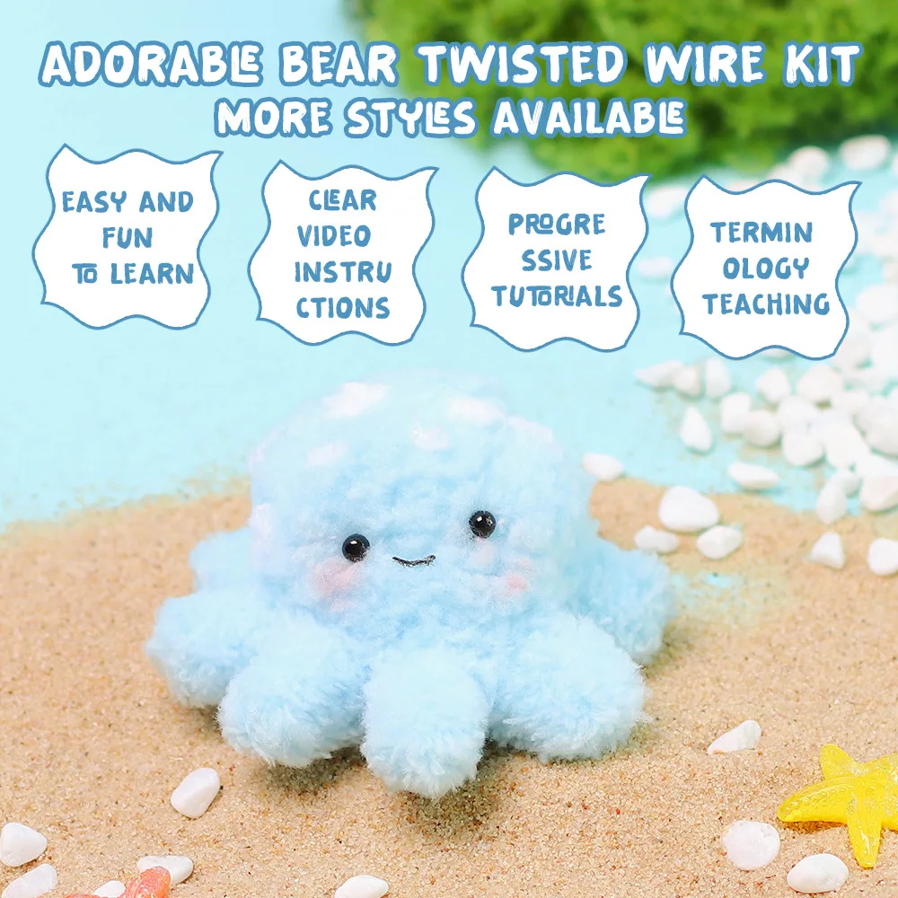 Wholesale Super Colossal Fuzzy Stick DIY Projects and Craft Supplies Long Pipe Cleaners Chenille Stems Craft Octopus Twister Kit