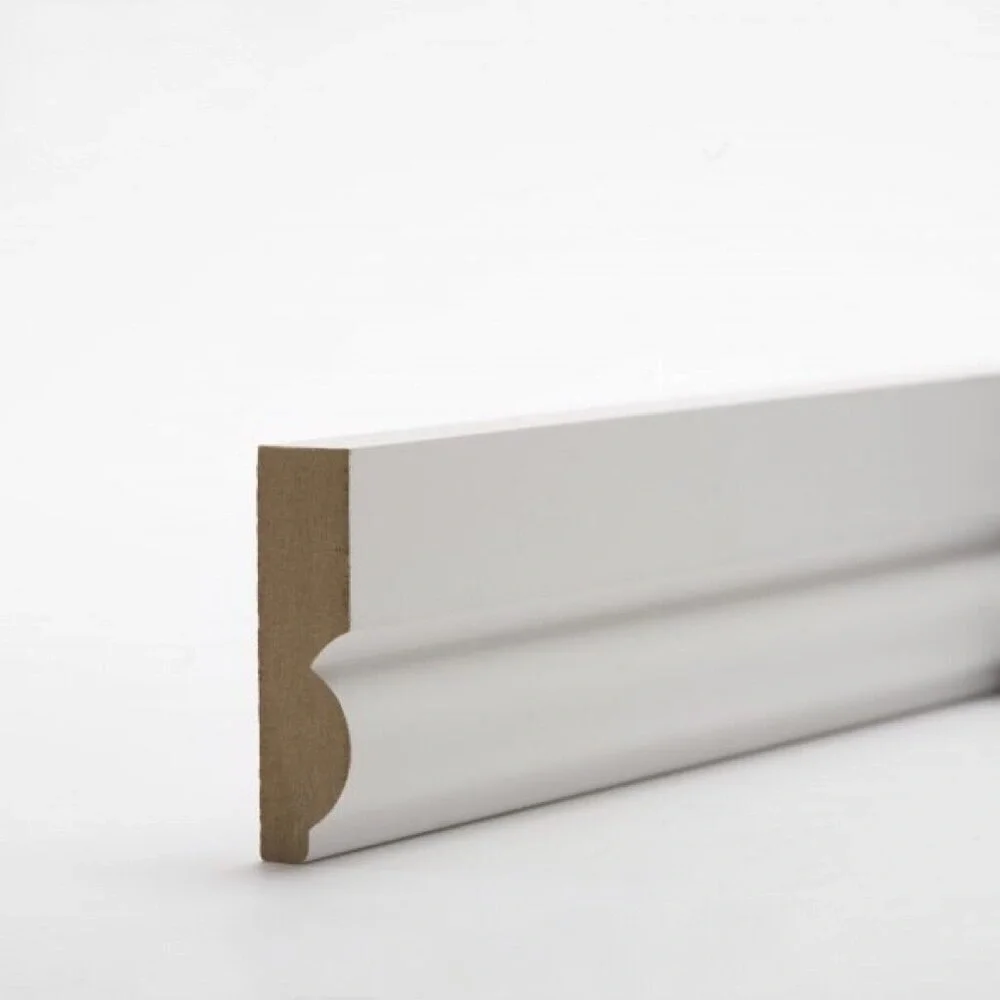 USA Simple Design MDF Moulding White Primed Trims Baseboard High Quality Decorative White Primed Moulding