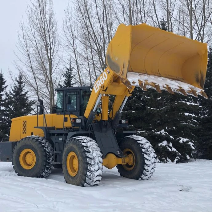 Everun ER60 6ton с CE EPA строительный сельскохозяйственный компактный фронтальный гидравлический Автопогрузчик