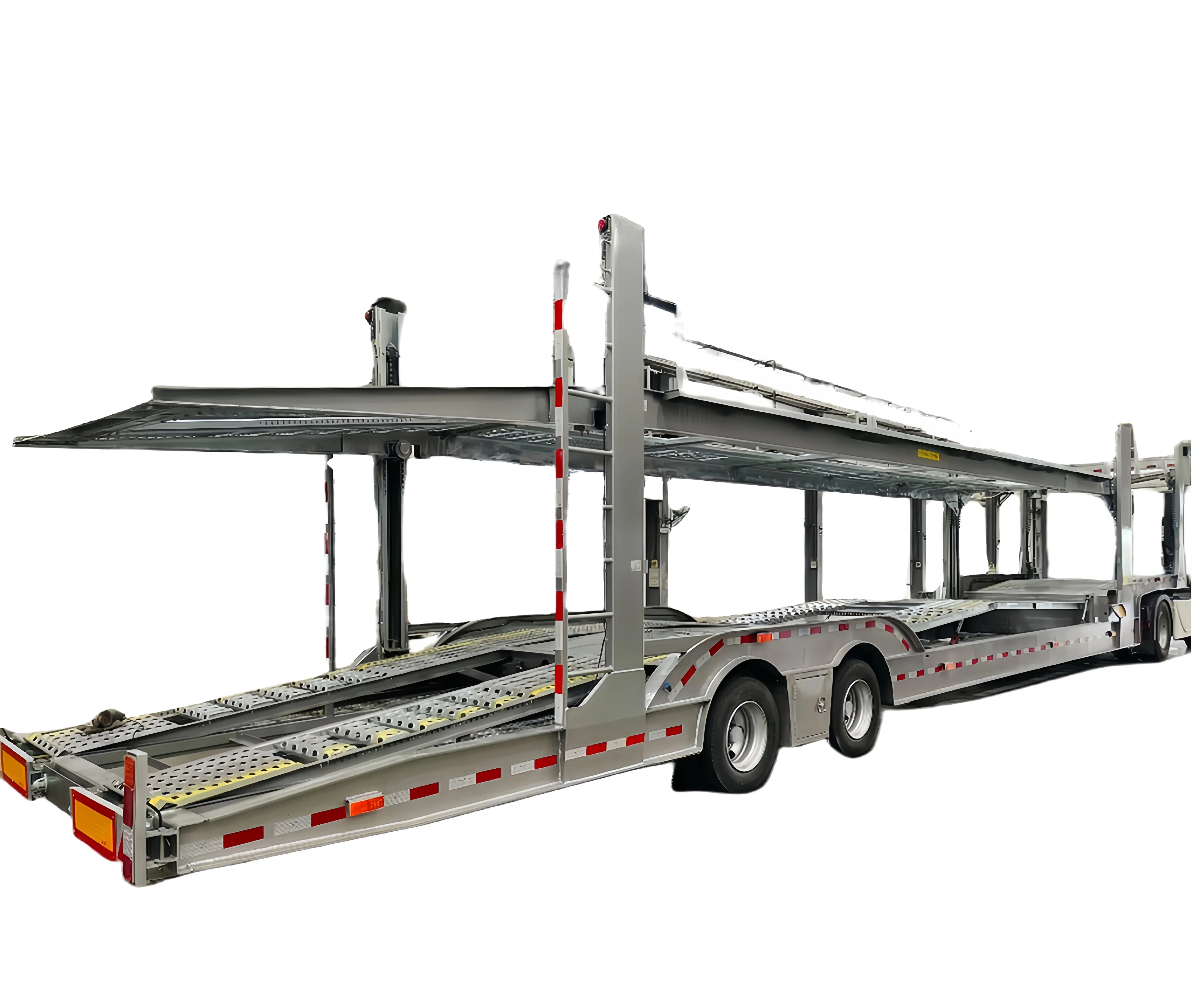 Good Quality New 2 Axles 8 Position SUV Car Carrier Oil Cylinder lifting Vehicle Car Transport Semi Trailer for Sale