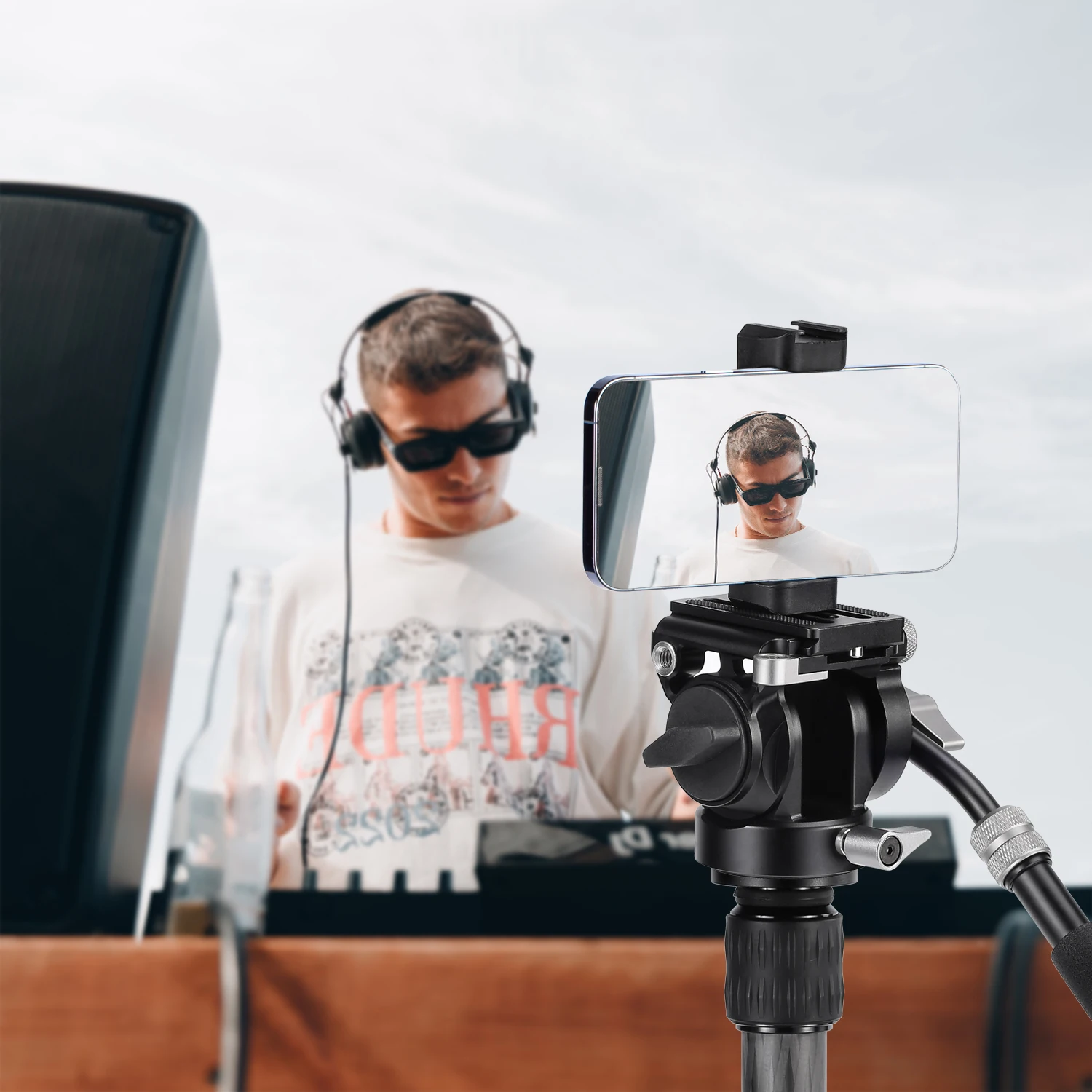 Cayer S2 Aluminum Professional 360 Panoramic Tripod Mini Fluid Head for Camera & Mobile Phone, 3KG Load Fluid Head