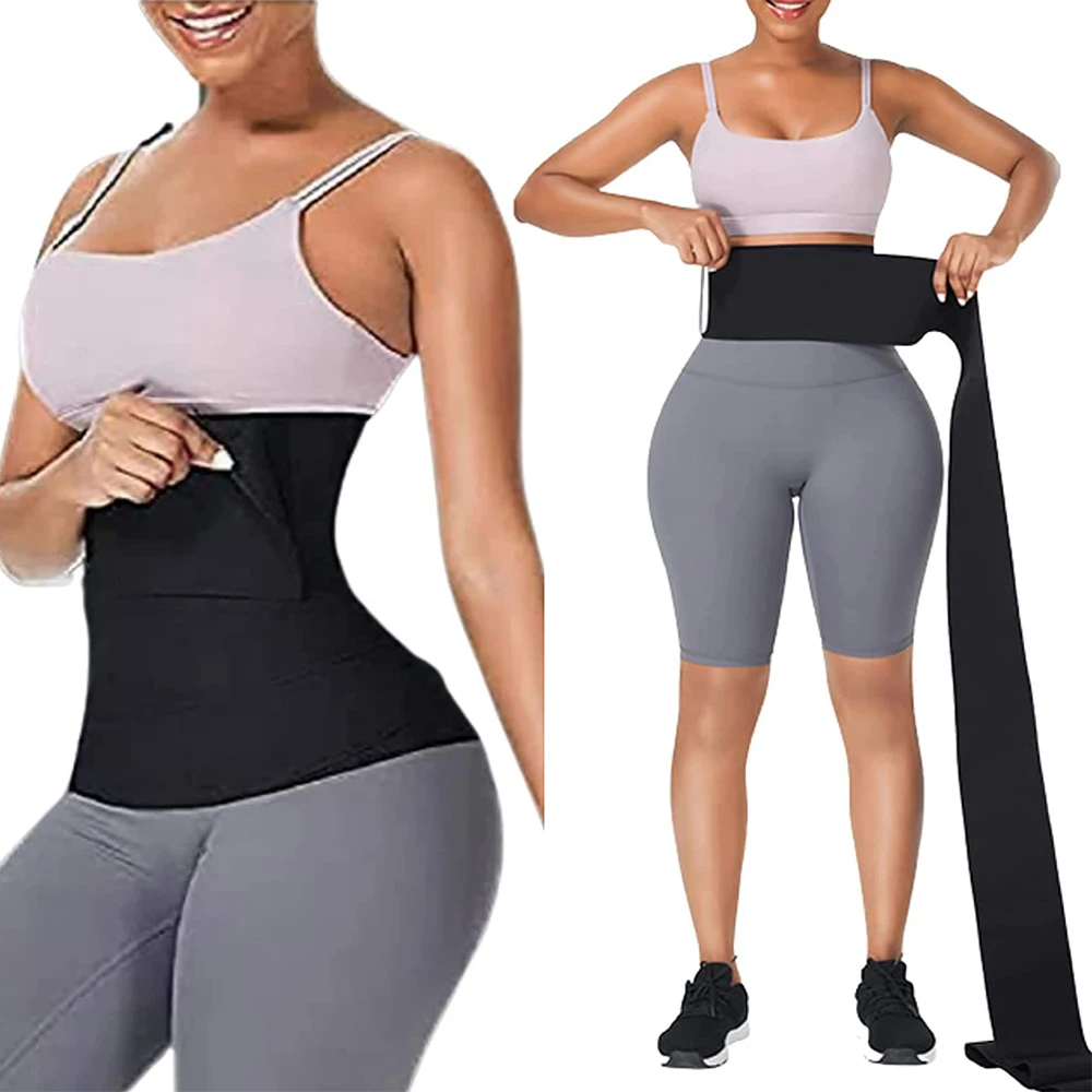 Body Shapewear For Women Custom Logo Latex Waist Trainers Shapers Wear Bandage Wrap Tummy Waist Wrap Belt Waist Trainer Shaper
