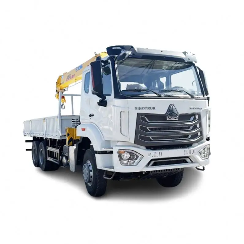 Sinotruck hohan, кран с прямым кулаком, автокран, автокран, 25 тонн, самосвал с кранами