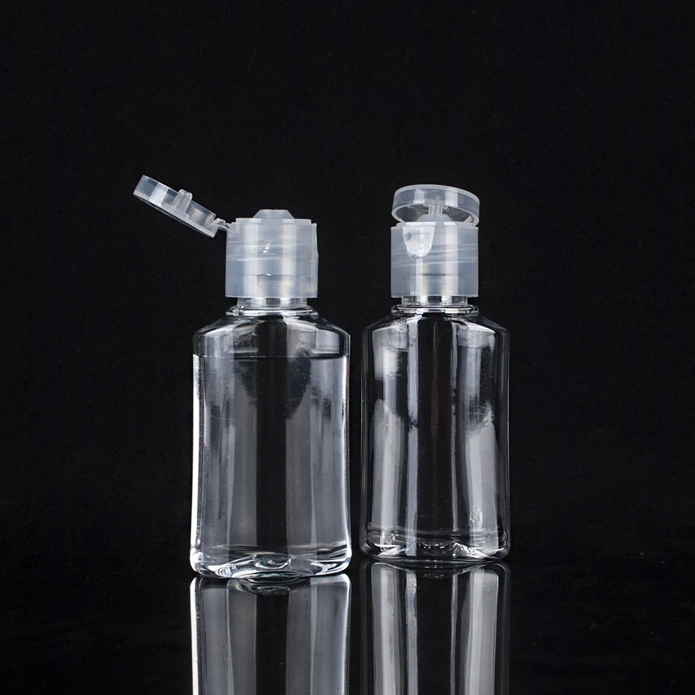 30ml travel empty transparent refillable plastic soft squeeze toner bottle for lotion shower gel shampoo