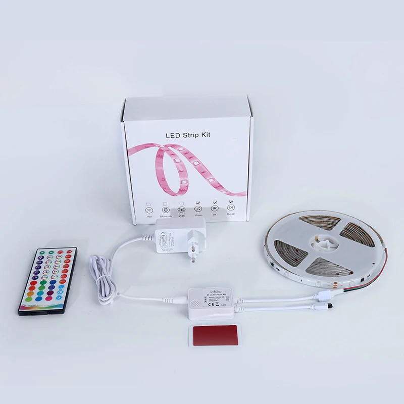 Brand Supplier Smart Strip Light Remote Control Rgb Color Music Function Led Light Strip for room decor