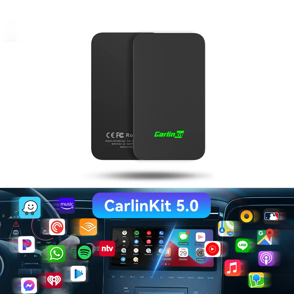 Carlinkit android автомобильный беспроводной смарт-бокс для потоковой передачи