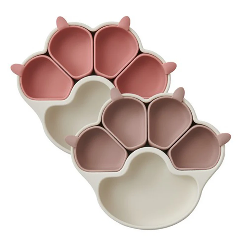 Oven Freezer Safe Eco Friendly Baby Suction Plate Baby Plates 2023 Natural Cat Dining Plates For Baby