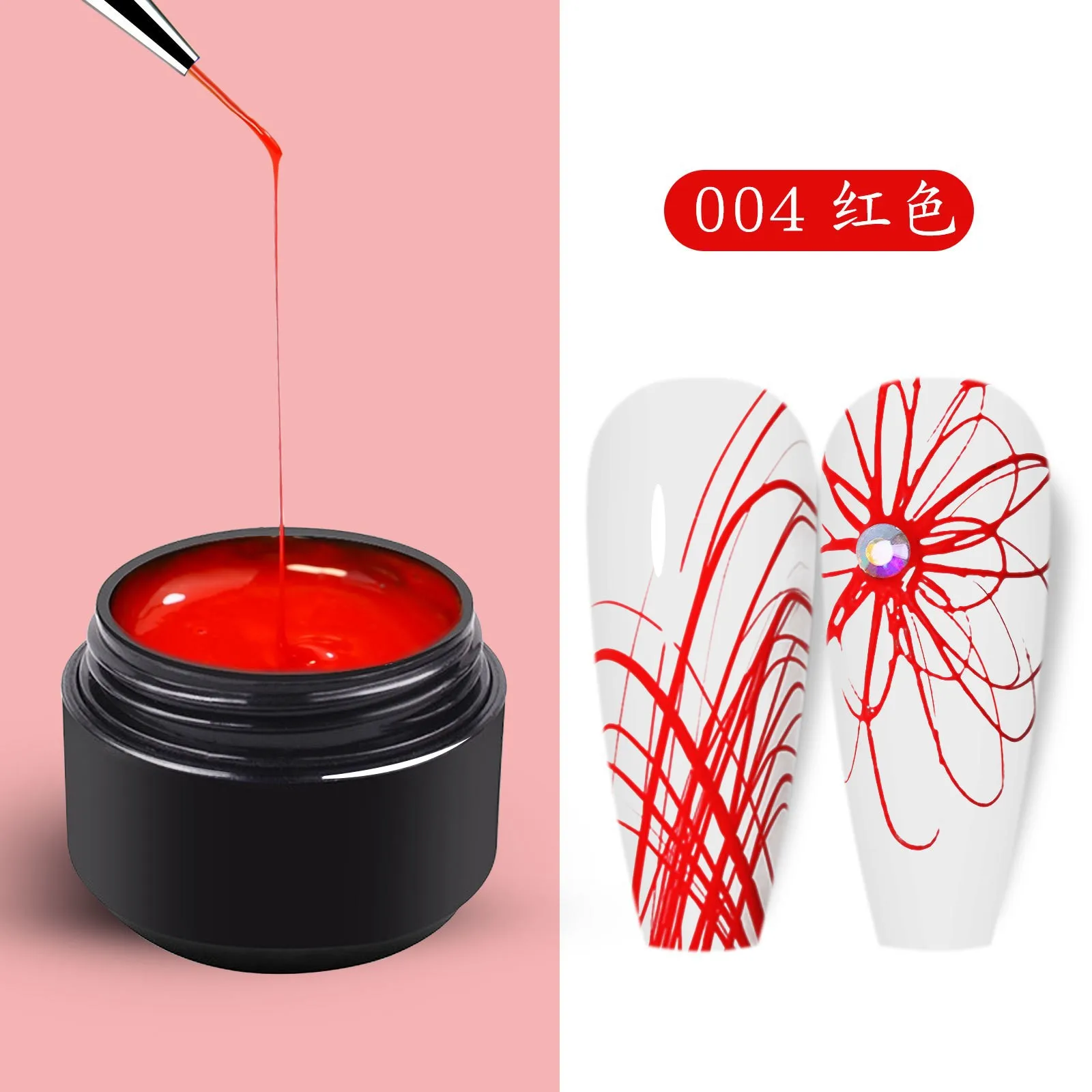 Nail Polish Spider Painting Gel Nail Art Varnish Creative Wire Drawing Glue Super Strong Stretch Lacquer Adhesive Glue Manicures