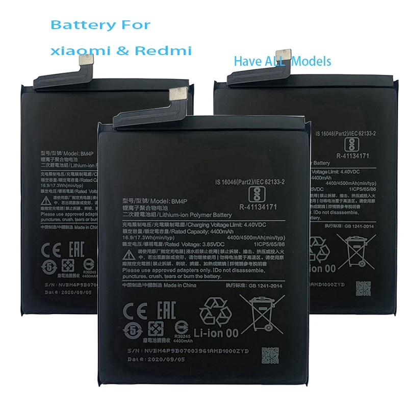 battery BM47 BN40 BN44 BN43 BN30 BN34 BN47 BN37origina Battery mi  For Xiaomi Redmi 3 4 6 Pro 6A 5A 4A 4X 5 PLUS A2 Lite battery