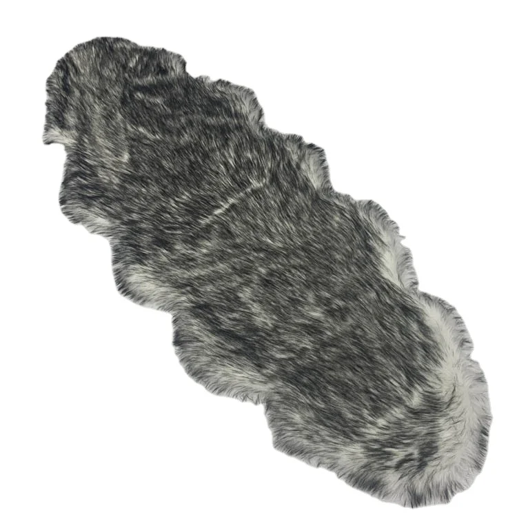 mongolian fur rug  faux wool floor mat fur plush rugs and sofa seat cushion
